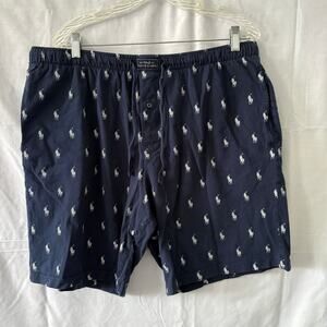 Polo Ralph Lauren All Over Pony Print Sleepwear Shorts Pajama Shorts Mens XL